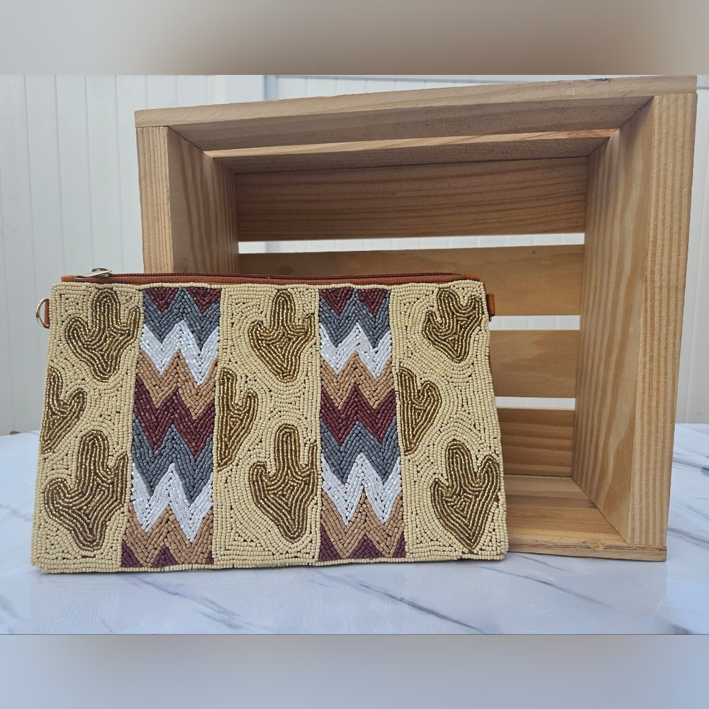 Bohemian Beaded Crossbody Purse